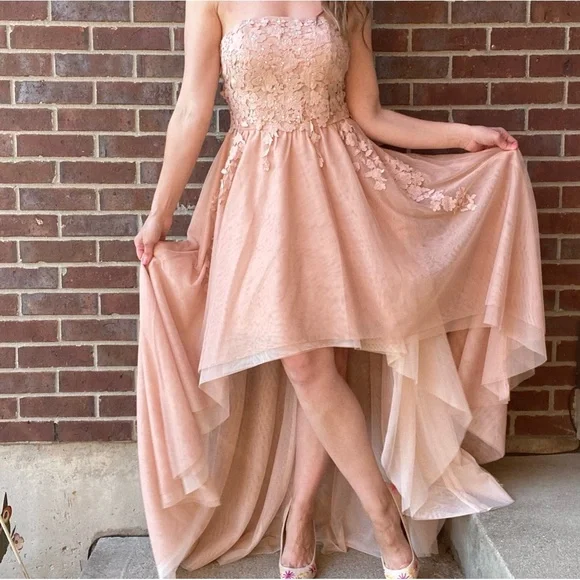 Juniors high low dresses deals